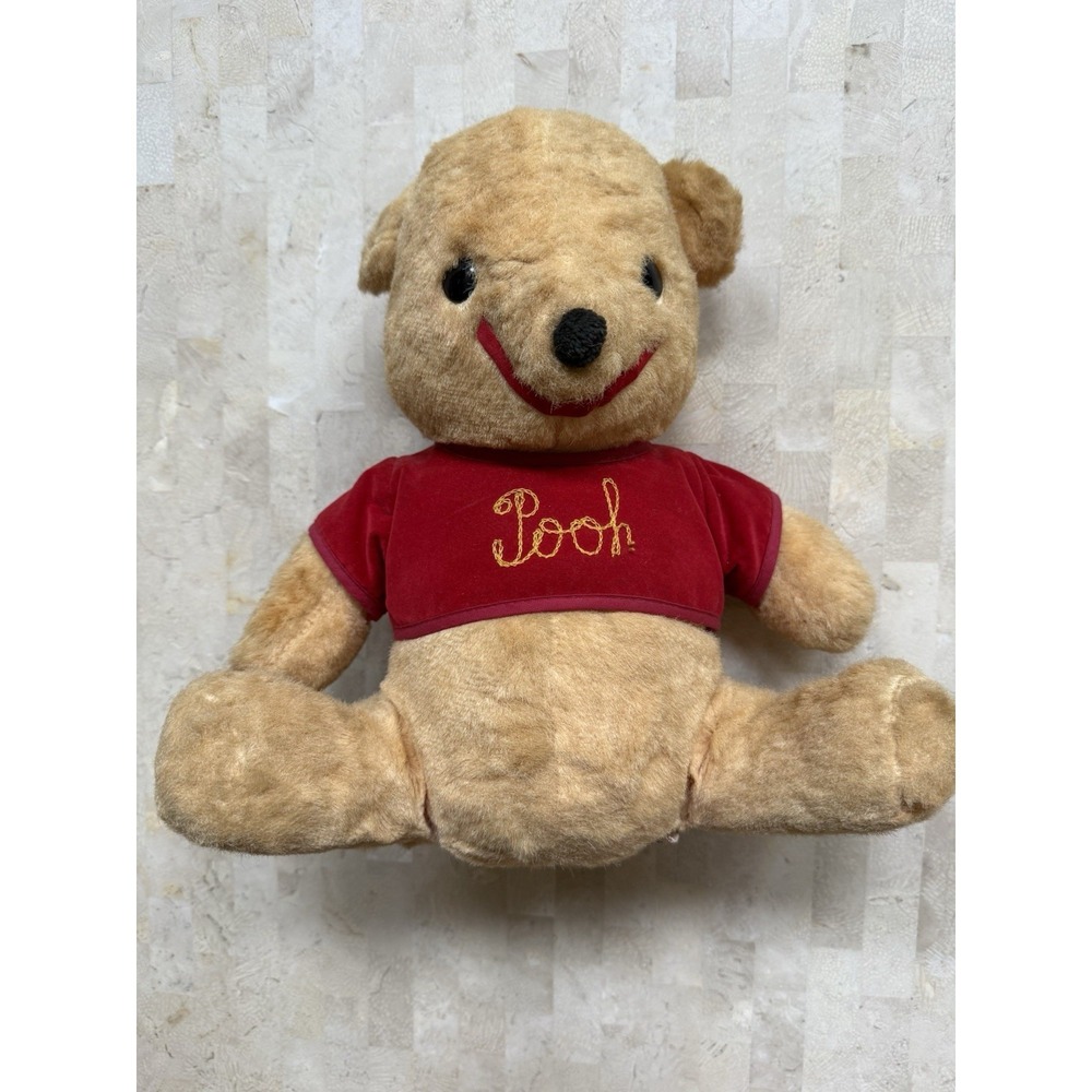 Winnie The Pooh Bear 12" Plush Vintage 1960s Walt Disney California Stuffed Toy